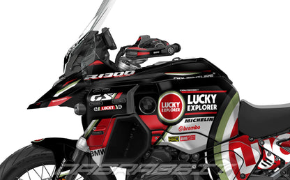 Kit Grafiche Adesivi Carene Lucky Explorer - BMW R1300GS ADV (2024~) - (LS-B)
