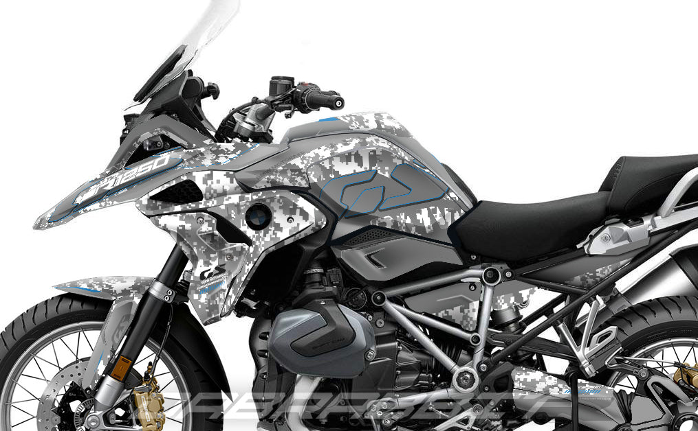 Kit Grafiche Adesivi Carene - BMW R1200/R1250GS (2017~2025) - (CM-G)