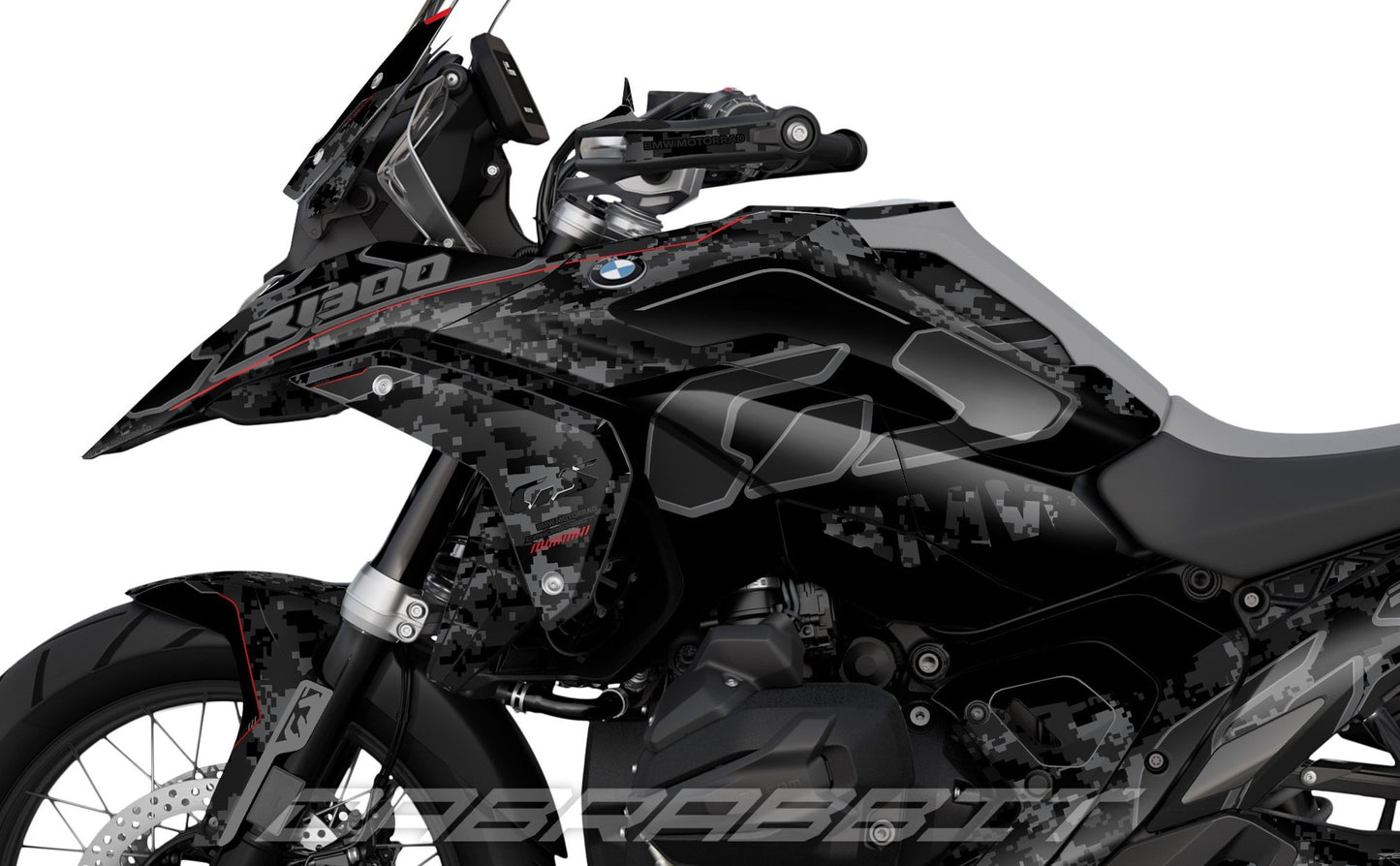 Kit Grafiche Adesivi Carene - BMW R1300GS (2024~) - (CMD-BB)