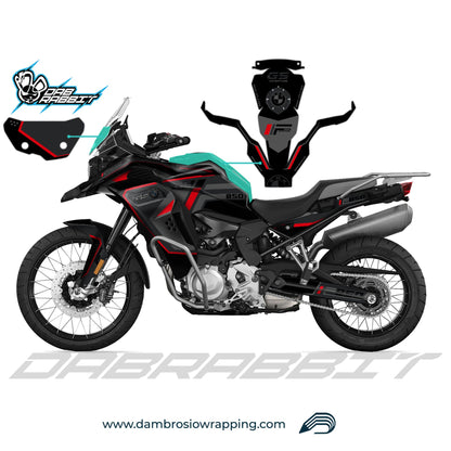 Kit Grafiche Adesivi Carene - BMW F850GS ADV - (MD-BR)