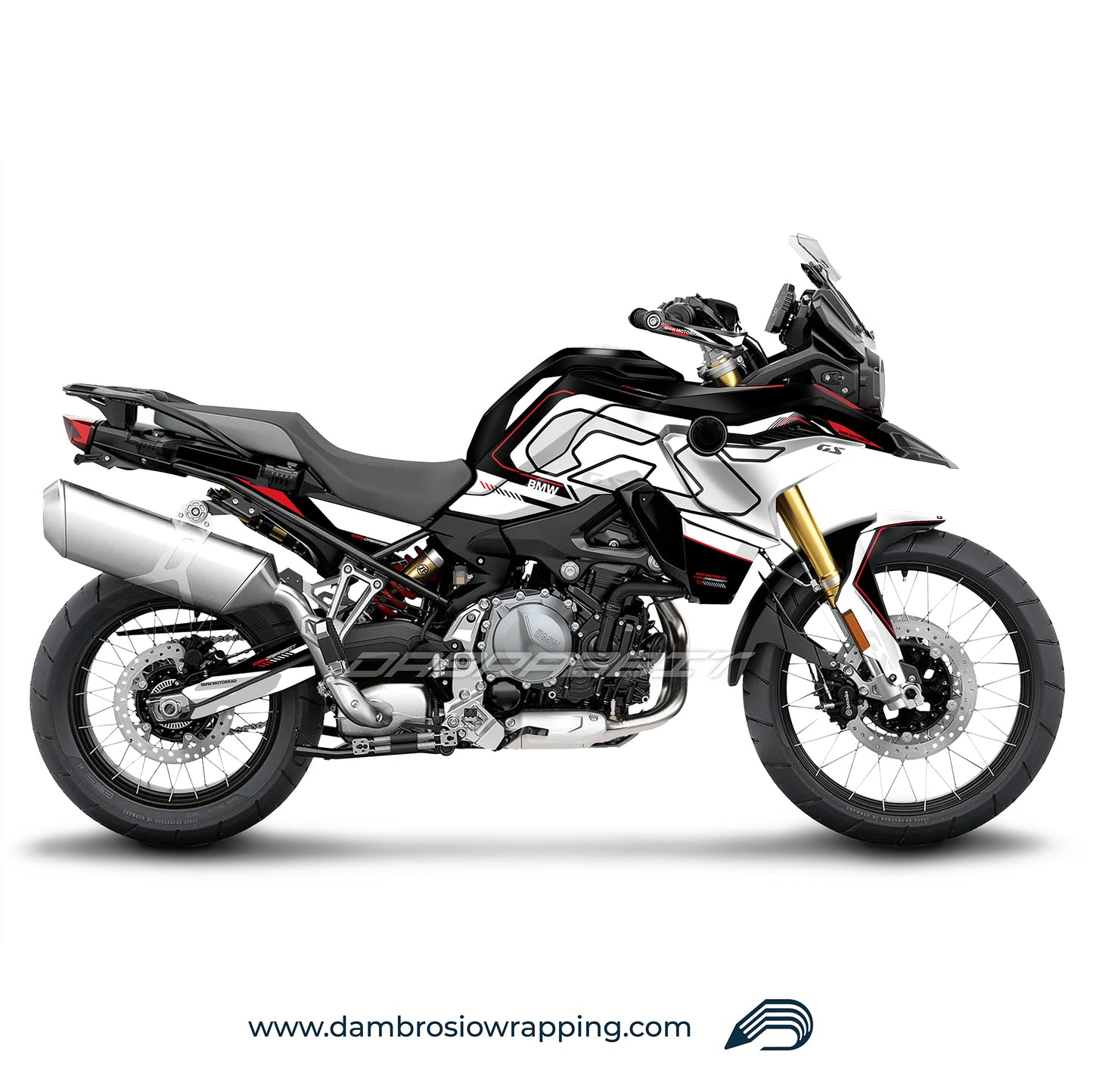 Fairing Graphics Kit - BMW F850GS/F750/F800GS (2017~) - (BL-WB)