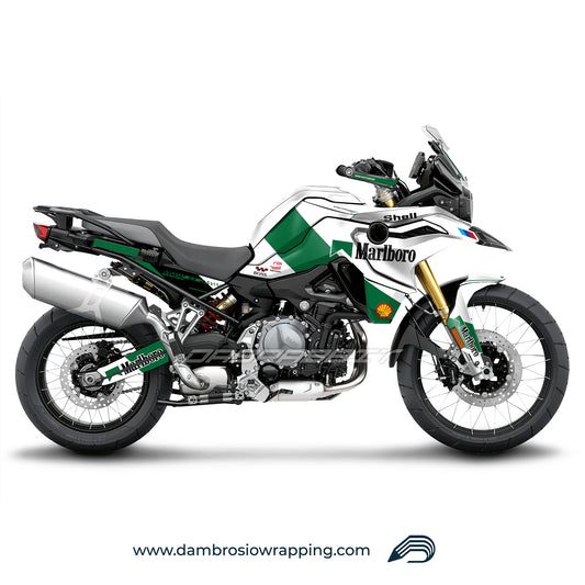 Kit Grafiche Adesivi Carene Marlboro - BMW F850GS/F750/F800GS (2017~) - (MBL-WG)