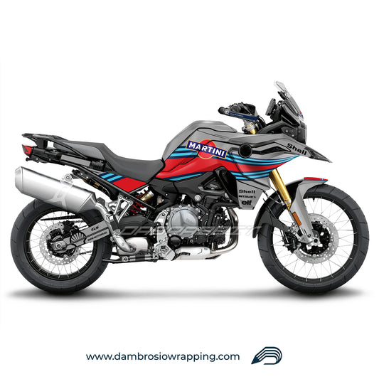 Kit Grafiche Adesivi Carene Martini Racing - BMW F850GS/F750/F800GS (2017~) - (MTN-G)