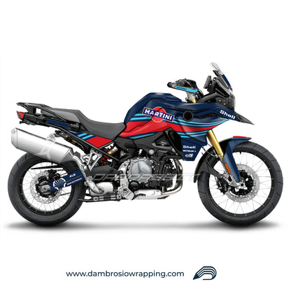 Martini Racing Fairing Graphics Kit - BMW F850GS/F750/F800GS (2017~) - (MTN-N)