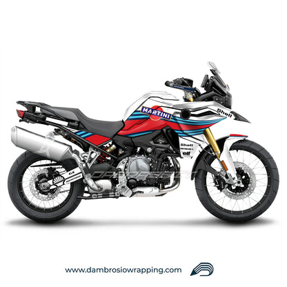 Kit Grafiche Adesivi Carene Martini Racing - BMW F850GS/F750/F800GS (2017~) - (MTN-W)