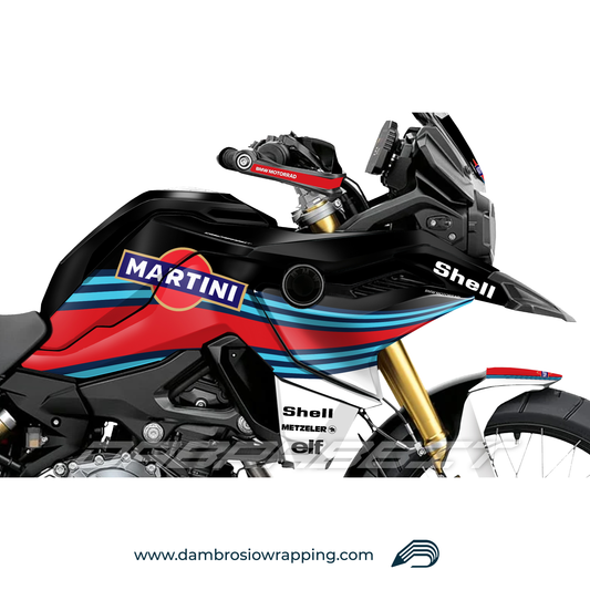 Kit Grafiche Adesivi Carene Martini Racing - BMW F850GS/F750/F800GS (2017~) - (MTN-WB)