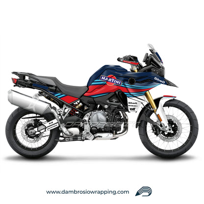 Martini Racing Fairing Graphics Kit - BMW F850GS/F750/F800GS (2017~) - (MTN-WN)