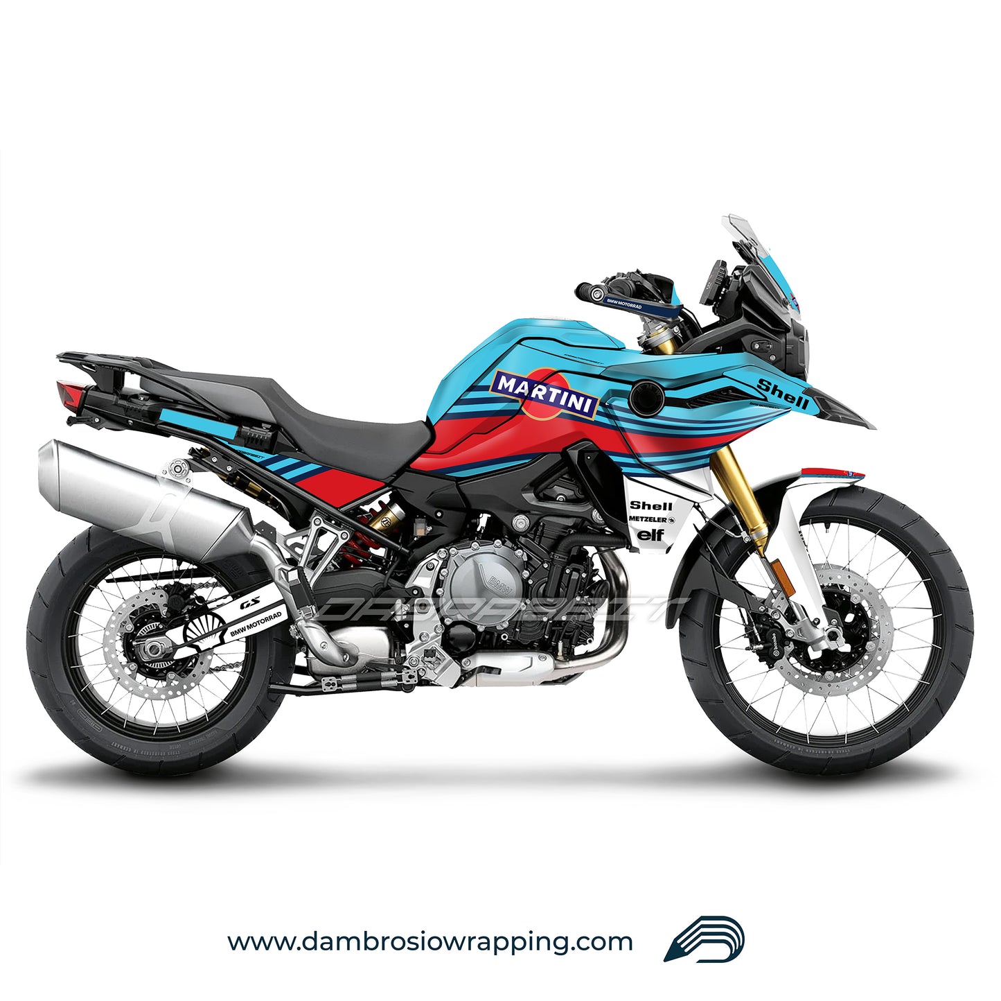 Kit Grafiche Adesivi Carene Martini Racing - BMW F850GS/F750/F800GS (2017~) - (MTN-WSK)