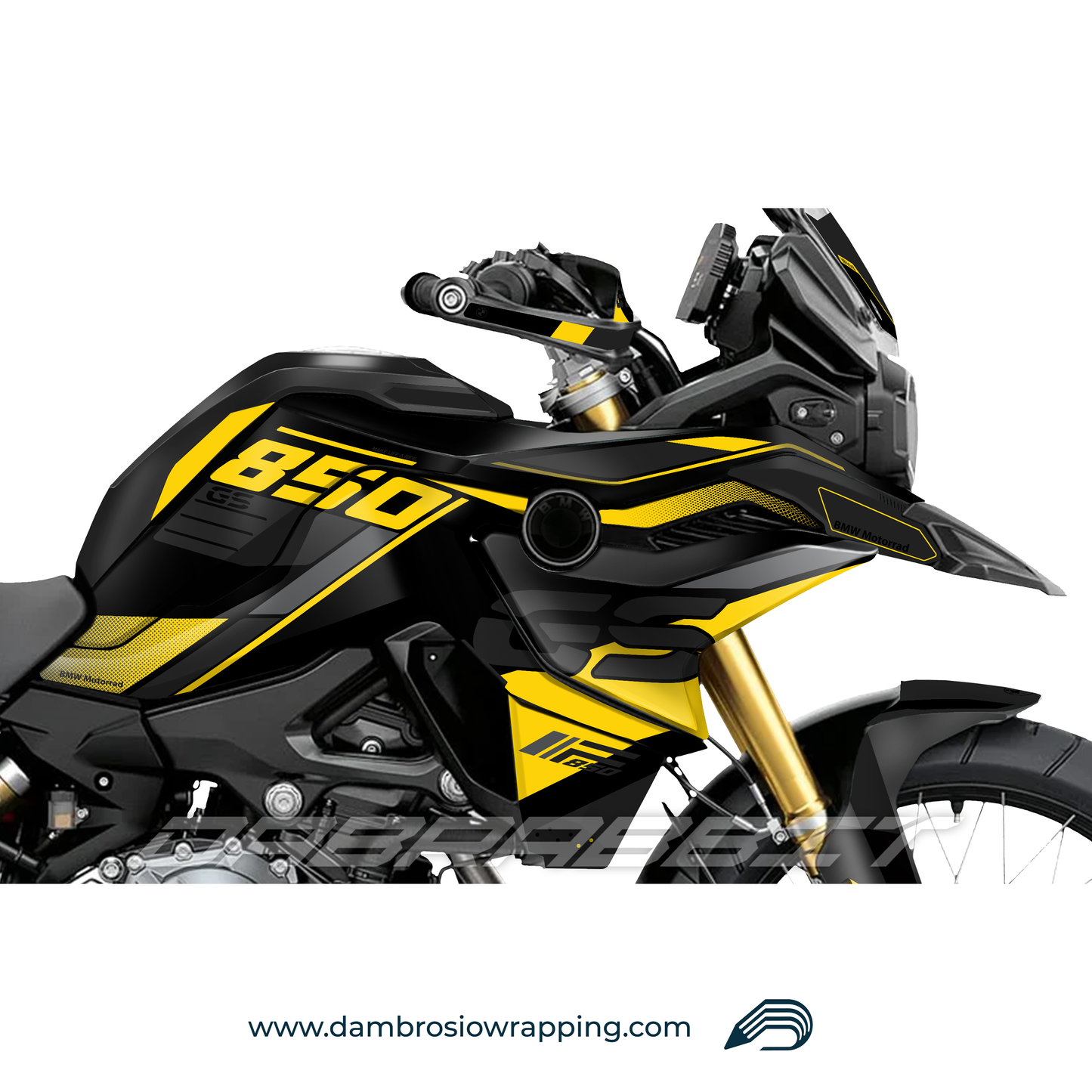 Kit Grafiche Adesivi Carene - BMW F850GS/F750/F800GS (2017~) - (TRP-BY)