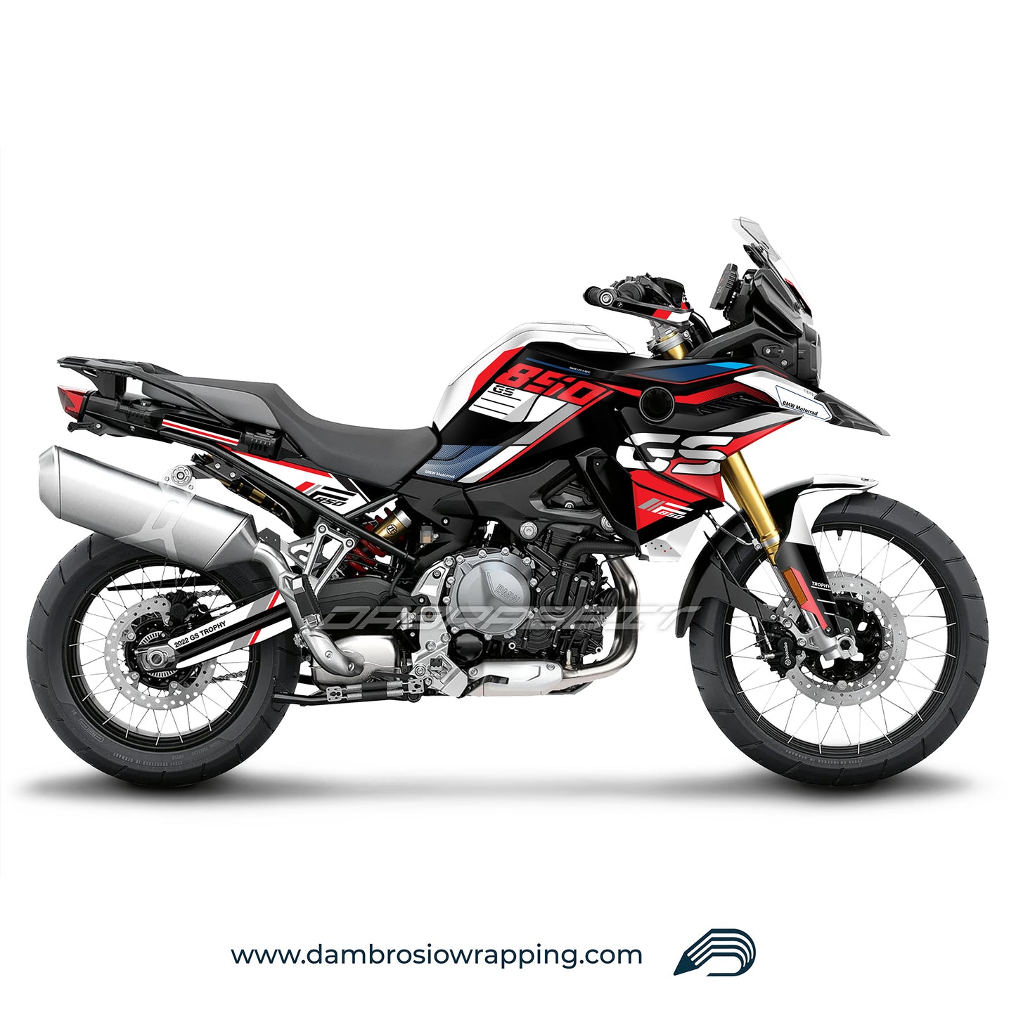 Kit Grafiche Adesivi Carene - BMW F850GS/F750/F800GS (2017~) - (TRP-WR)