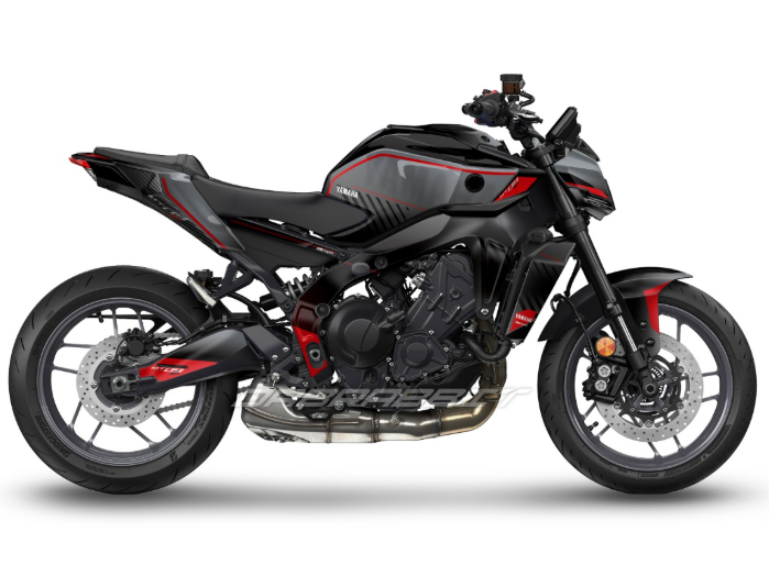 Kit Grafiche Adesivi Carene - Yamaha MT-09 / FZ-09 (2025) - (MGR-GR)