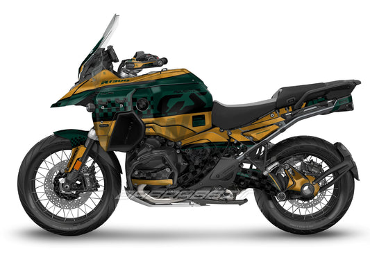 Kit Grafiche Adesivi Carene - BMW R1300GS ADV (2024~) - (CHKR-GR)