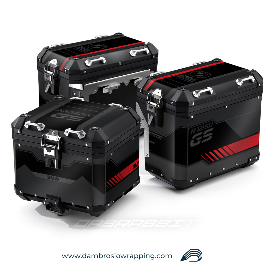 Kit Adesivi Borse / Valigie Box - BMW R 1250 1200 GS (MC-GR)