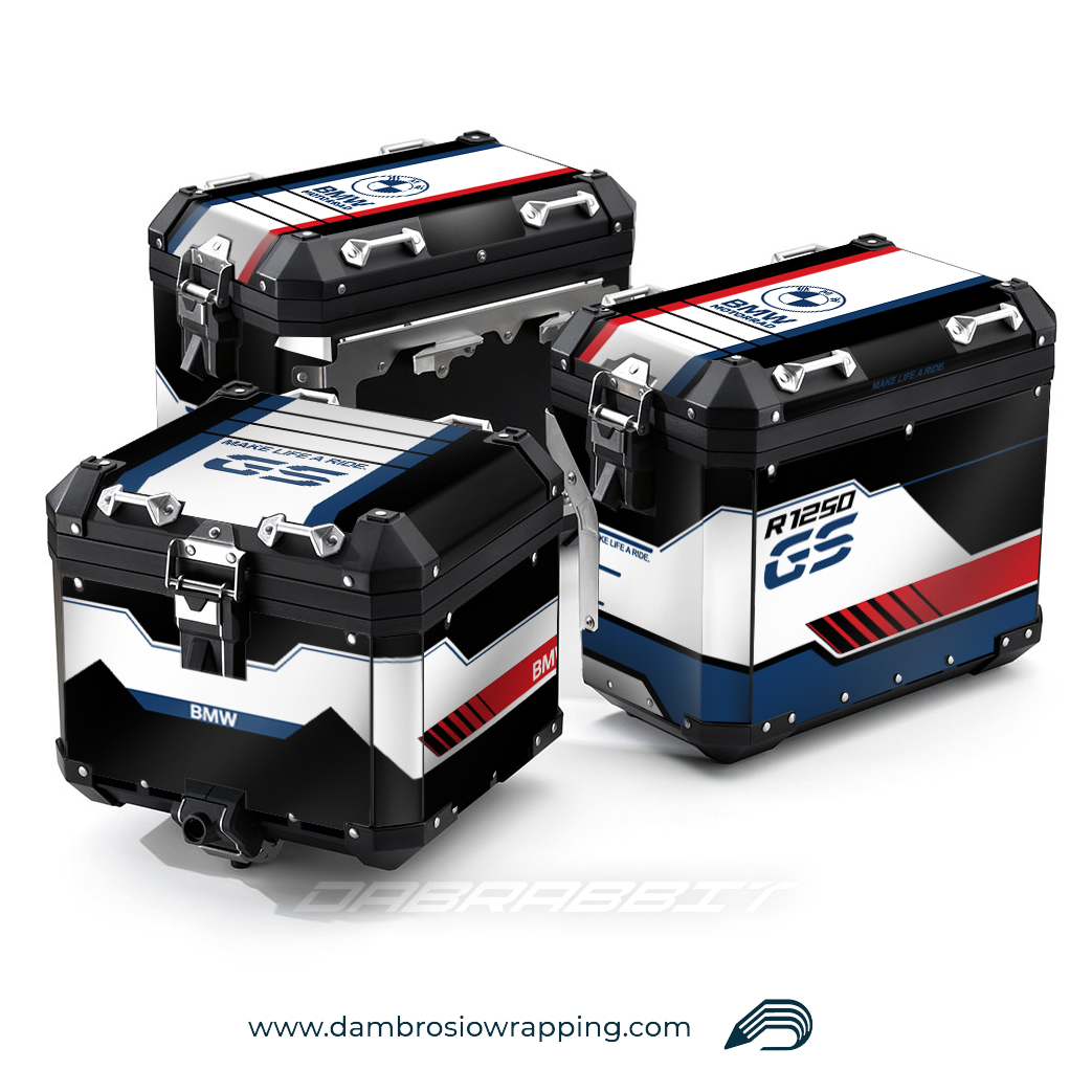 Kit Adesivi Borse / Valigie Box - BMW R 1250 1200 GS (MC-WBR)