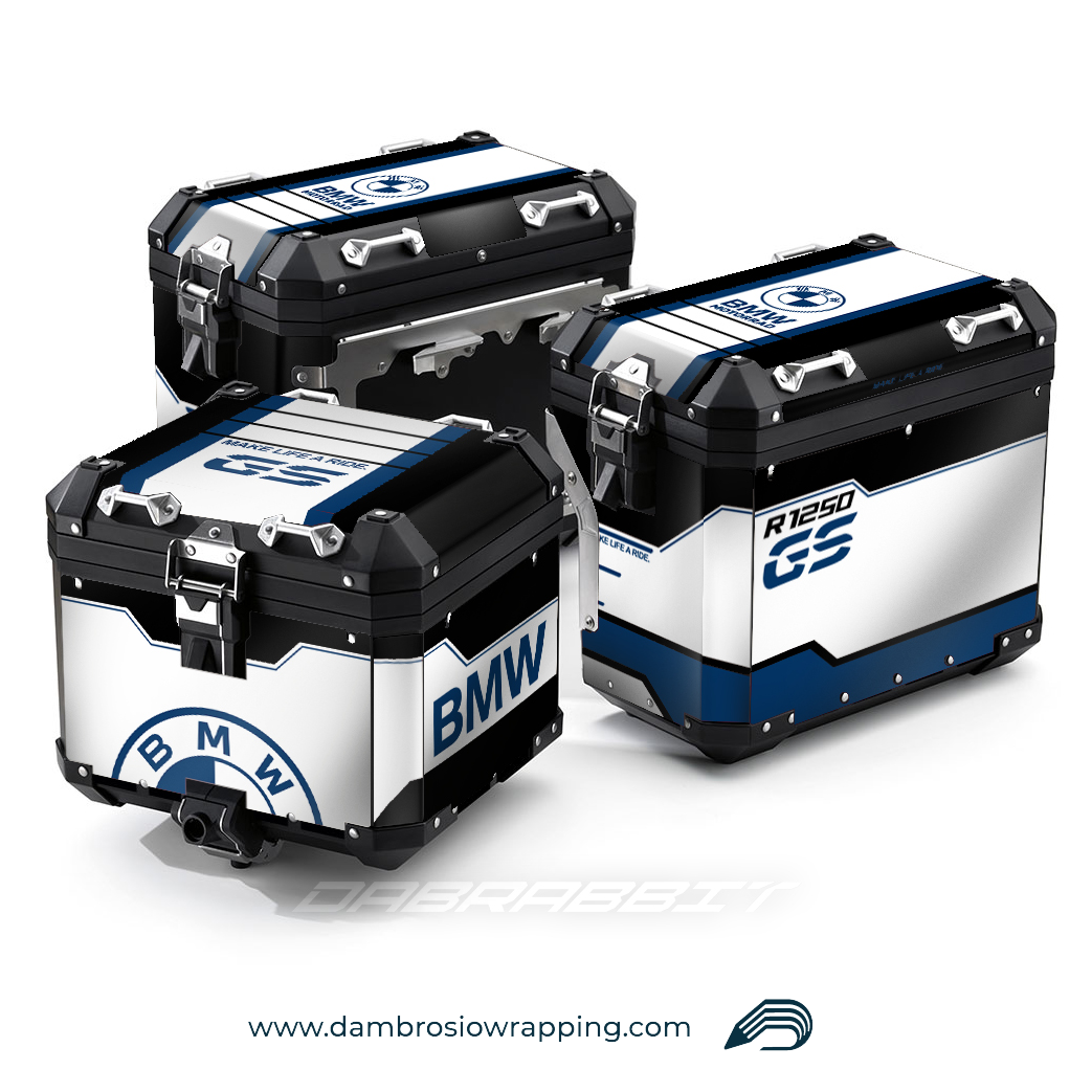 Kit Adesivi Borse / Valigie Box - BMW R 1250 1200 GS (SMP-BL)