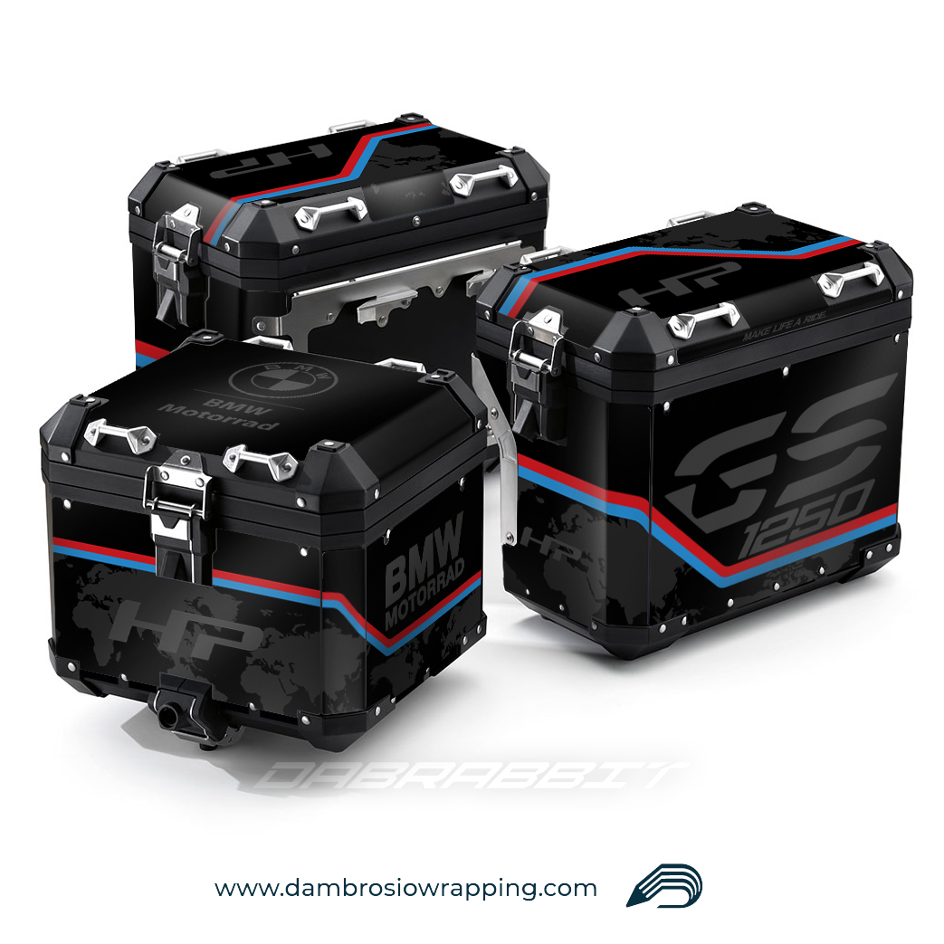 Kit Adesivi Borse / Valigie Box - BMW R 1250 1200 GS (WM-BR)