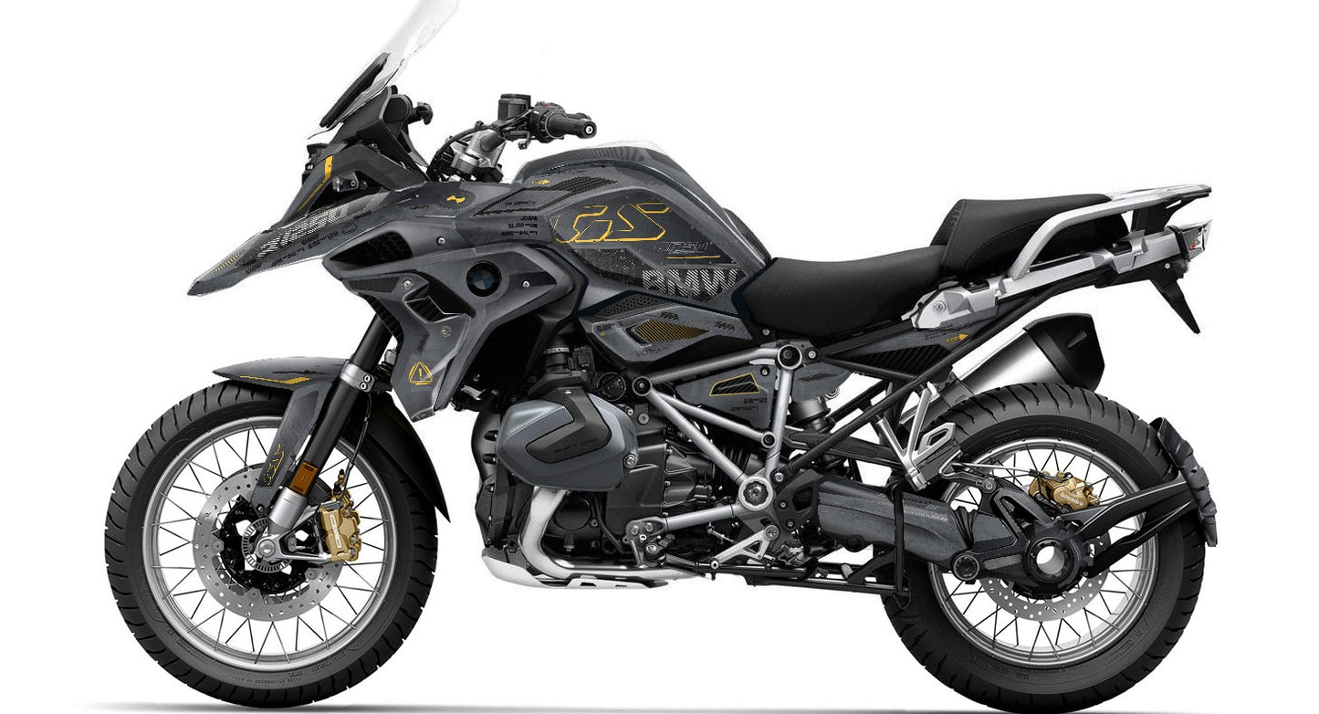 Kit Grafiche Adesivi Carene - BMW R1200/R1250GS (2017~2025) - (F15K-GY)