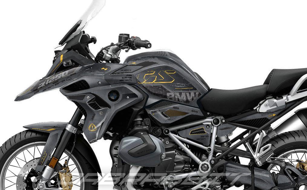 Kit Grafiche Adesivi Carene - BMW R1200/R1250GS (2017~2025) - (F15K-GY)