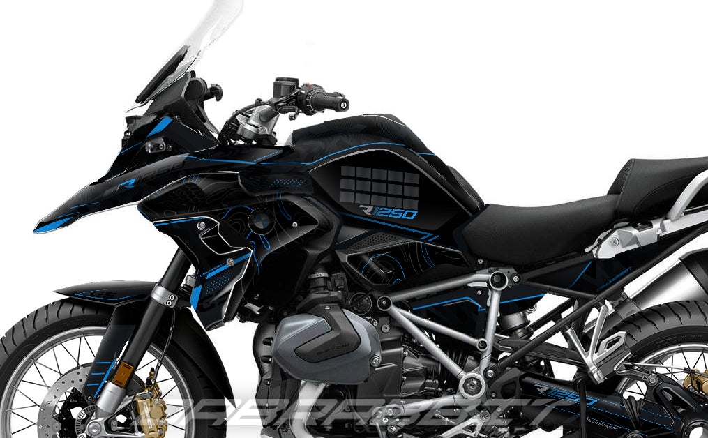 Kit Grafiche Adesivi Carene - BMW R1200/R1250GS (2017~2025) - (LR-LB)
