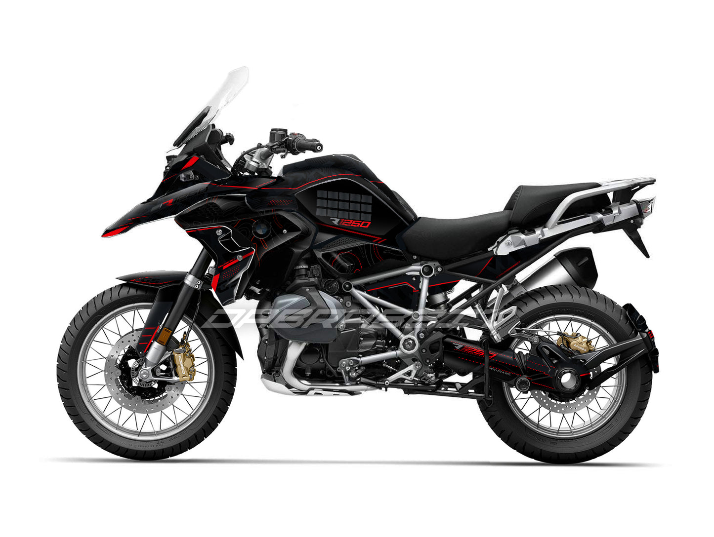Kit Grafiche Adesivi Carene - BMW R1200/R1250GS (2017~2025) - (LR-R)