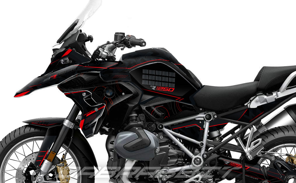 Kit Grafiche Adesivi Carene - BMW R1200/R1250GS (2017~2025) - (LR-R)