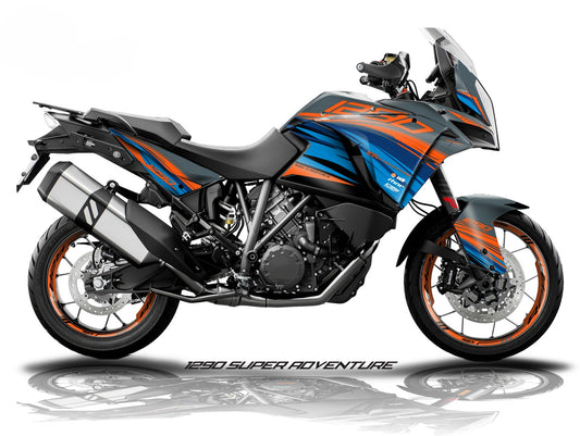 Kit Grafiche Adesivi Carene - KTM 1290 Super Adventure (2017~2020) - (MS-G)