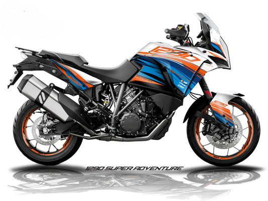 Kit Grafiche Adesivi Carene - KTM 1290 Super Adventure (2017~2020) - (MS-W)