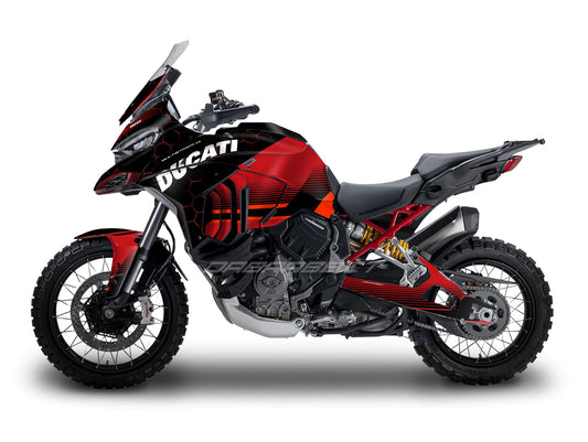 Kit Grafiche Adesivi Carene - Ducati Multistrada V4 S (2021~) - (HX-R)