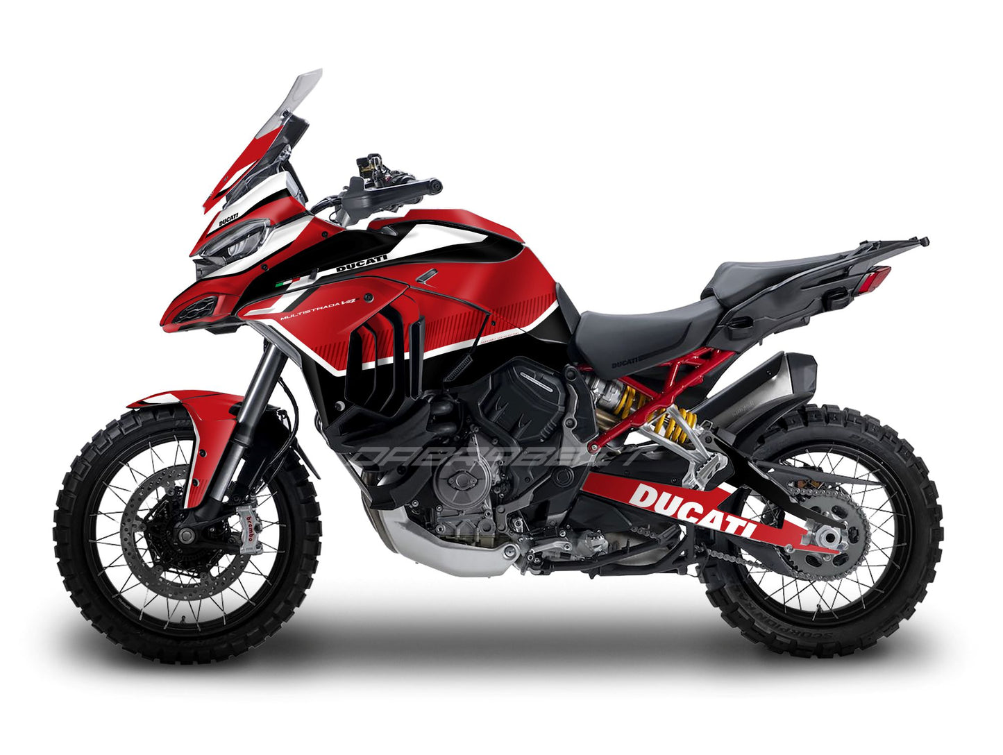 Kit Grafiche Adesivi Carene - Ducati Multistrada V4 S (2021~) - (RSS-RB)