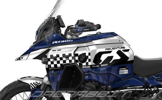 Kit Grafiche Adesivi Carene - BMW R1300GS ADV (2024~) - (CHKR-N)