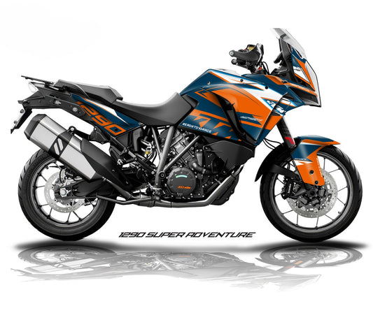 Kit Grafiche Adesivi Carene - KTM 1290 Super Adventure (2017~2020) - (RN-ON)