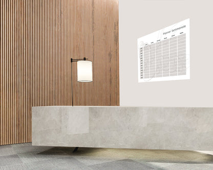 Lavagna Riscrivibile/Riposizionabile - Planner Settimanale per Centro Benessere