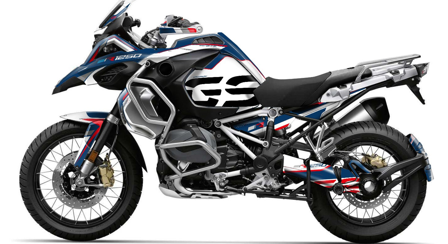 Fairing Graphics Kit - BMW R1200/R1250GS ADV - Adventure (2014~2025) - (BGS-BLW)