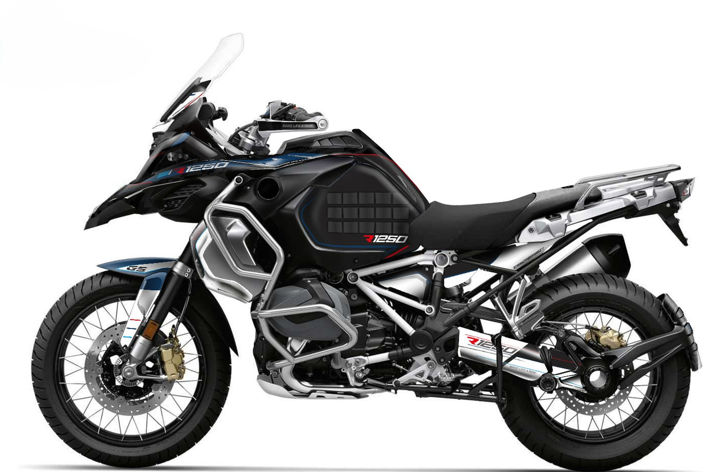 Fairing Graphics Kit - BMW R1200/R1250GS ADV - Adventure (2014~2025) - (LR-WBL-ST)