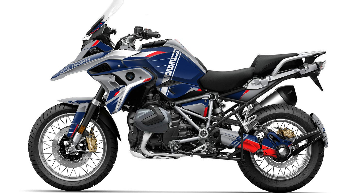 Fairing Graphics Kit - BMW R1200/R1250GS (2017~2025) - (Trophy G)