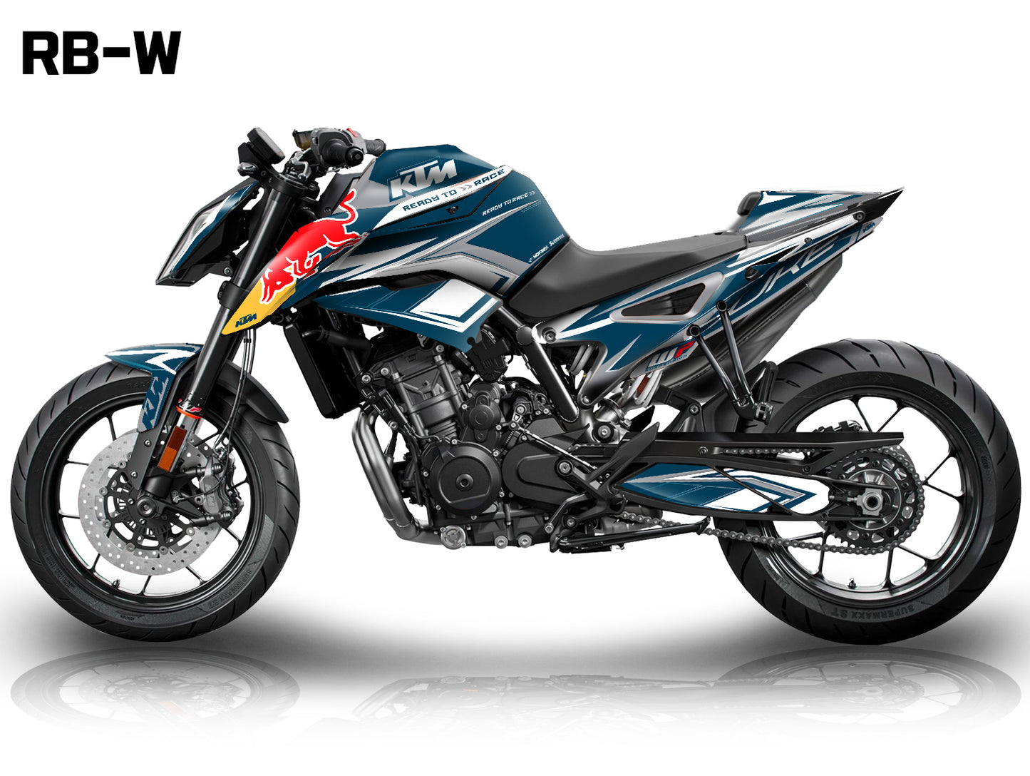 Kit Grafiche Adesivi Carene - KTM 790 / 890 DUKE - RedBull (RB-W)