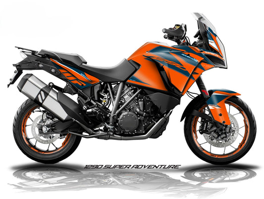 Kit Grafiche Adesivi Carene - KTM 1290 Super Adventure (2017~2020) - (R21-O)
