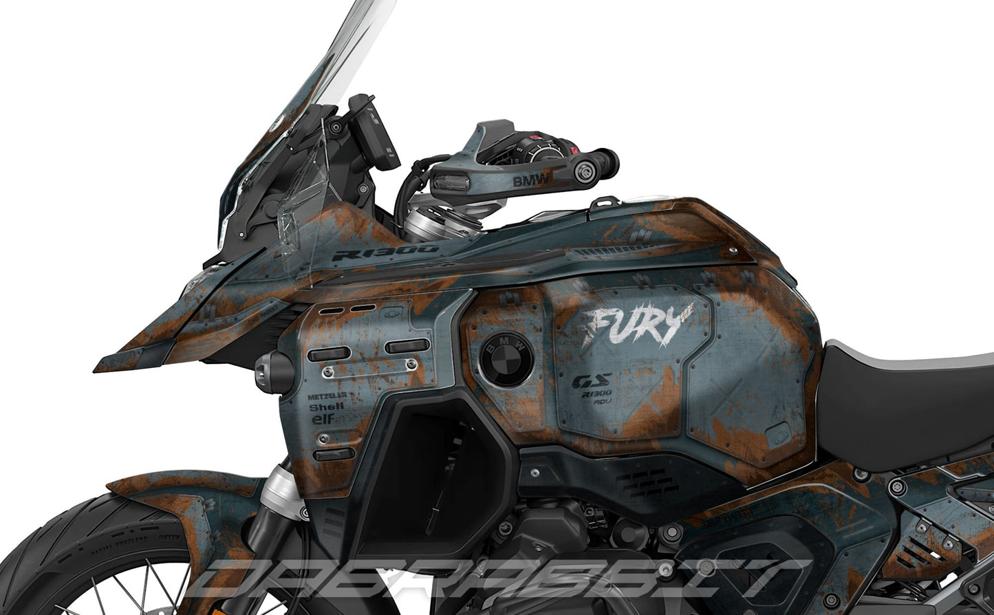 Kit Grafiche Adesivi Carene - BMW R1300GS ADV (2024~) - (TNK-RST)