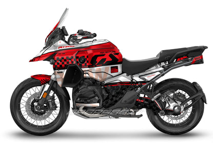 Kit Grafiche Adesivi Carene - BMW R1300GS ADV (2024~) - (CHKR-RW)