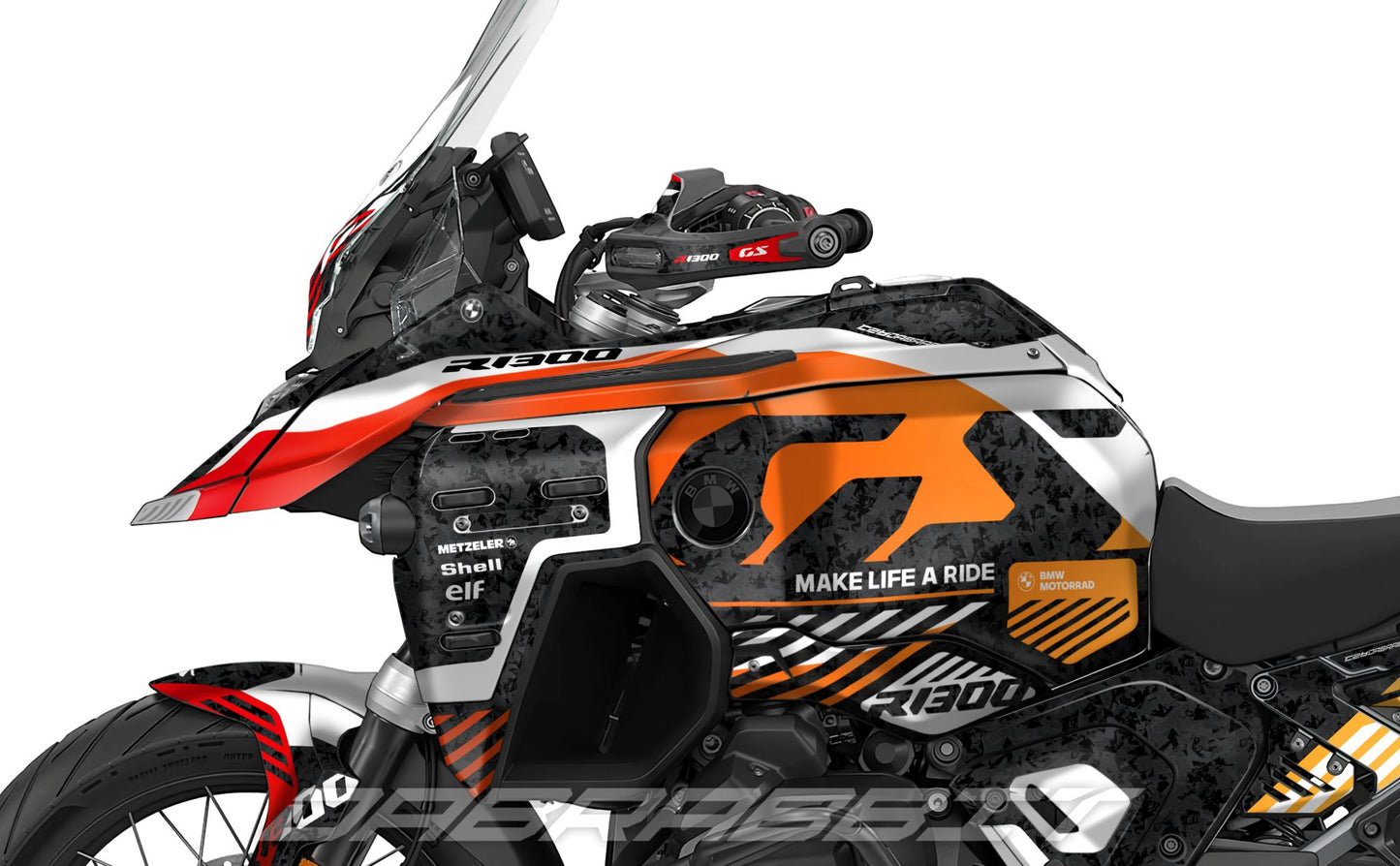 Kit Grafiche Adesivi Carene - BMW R1300GS ADV (2024~) - (PC-RY)