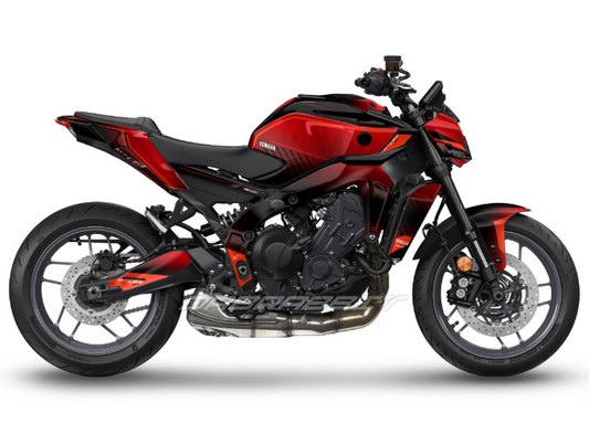 Kit Grafiche Adesivi Carene - Yamaha MT-09 / FZ-09 (2025) - (MGR-R)