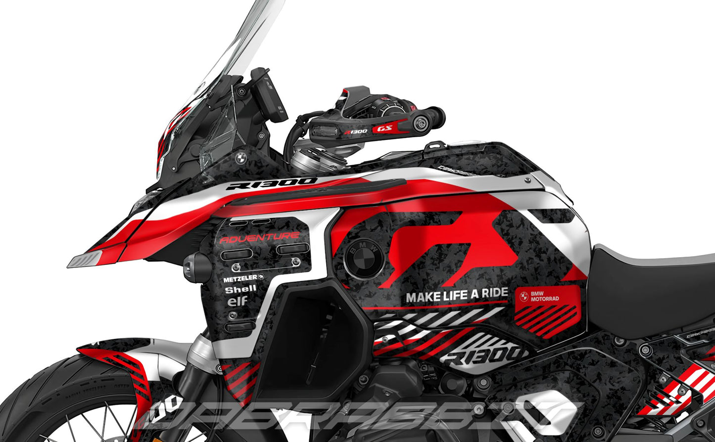 Kit Grafiche Adesivi Carene - BMW R1300GS ADV (2024~) - (PC-R)