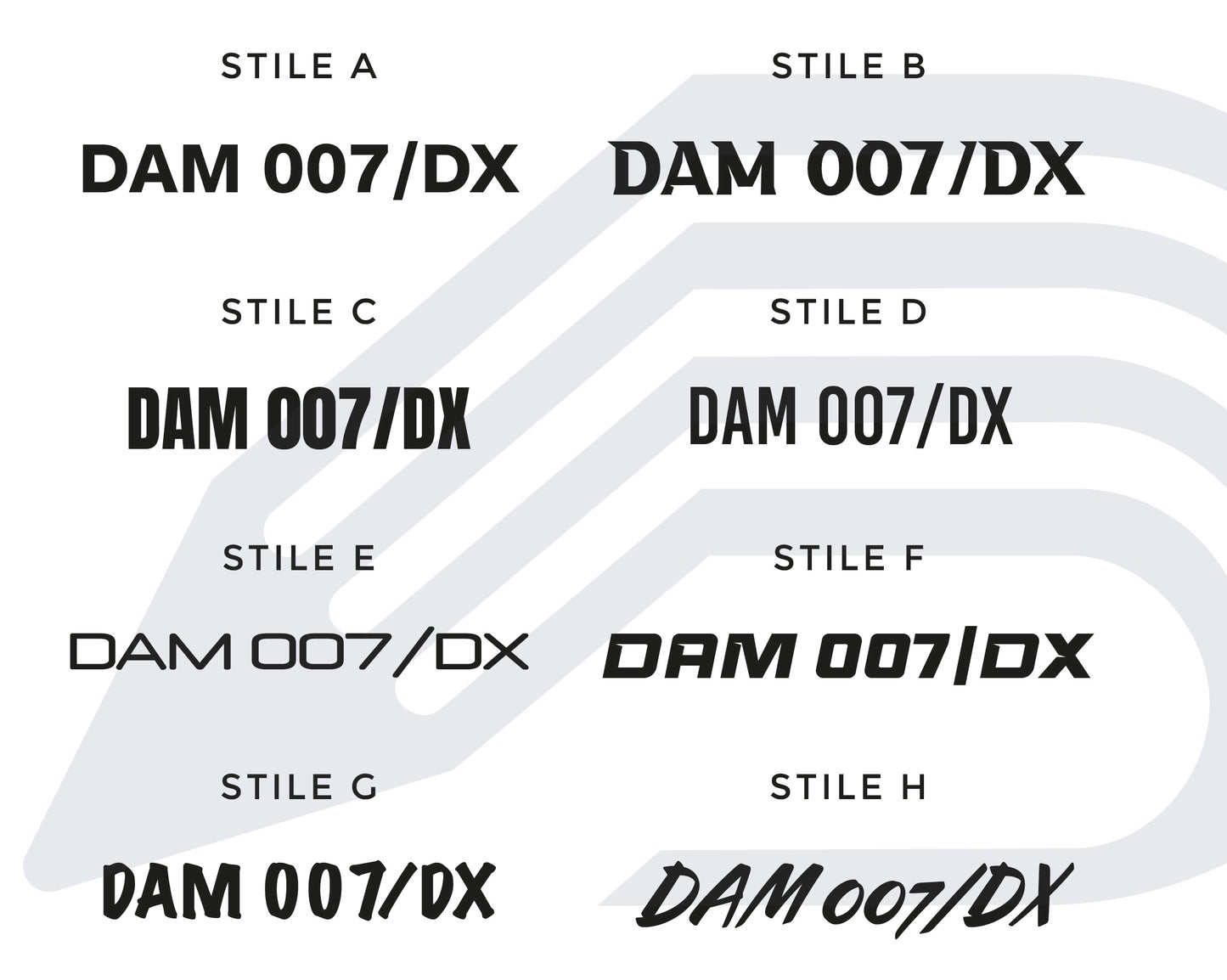 Adesivo Targa per imbarcazioni