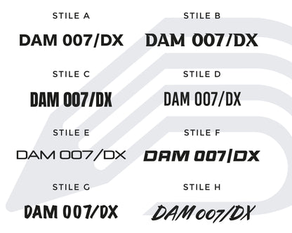 Adesivo Targa per imbarcazioni