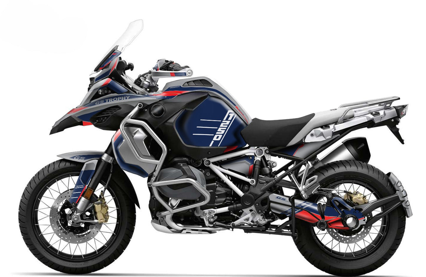 Kit Grafiche Adesivi Carene - BMW R1200/R1250GS ADV - Adventure (2014~2025) - (TRP-G)