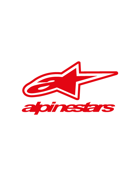 Adesivo Alpinestars completo scritta e logo