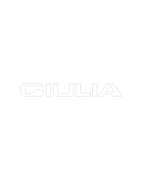 Adesivo Giulia Logo Scritta