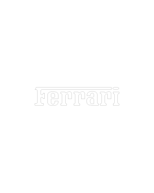 Adesivo Logo Ferrari Scritta