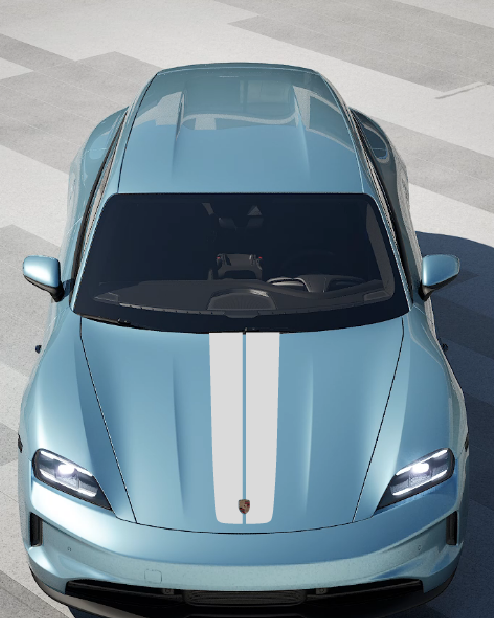 Kit adesivi cofano "Monaco" compatibili con Porsche Taycan