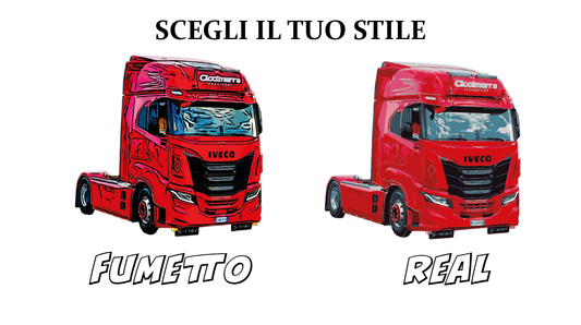 Adesivi Social Camion - Stile Sunset